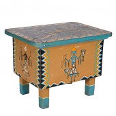 Painted Footstool from the Shi