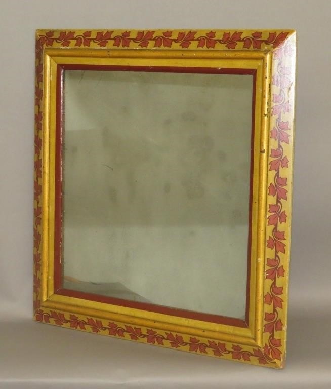 PAINTED FRAMEca. 1890; gold frame