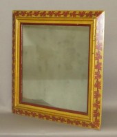 PAINTED FRAMEca. 1890; gold fr