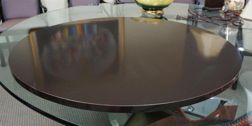 PAINTED FRUITWOOD LAZY SUSAN, W: 36