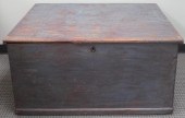 PAINTED FRUITWOOD PACKING TRUN