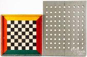 PAINTED GAMEBOARD AND PEGBOARD