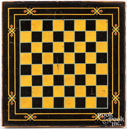 PAINTED GAMEBOARD, LATE 19TH
