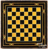 PAINTED GAMEBOARD, LATE 19TH C