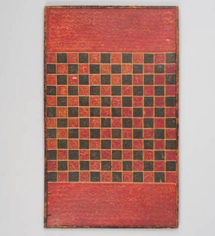PAINTED GAMEBOARDA large painted