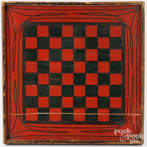 PAINTED GAMEBOARDPainted pine