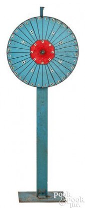 PAINTED GAMING WHEEL, EARLY/MI