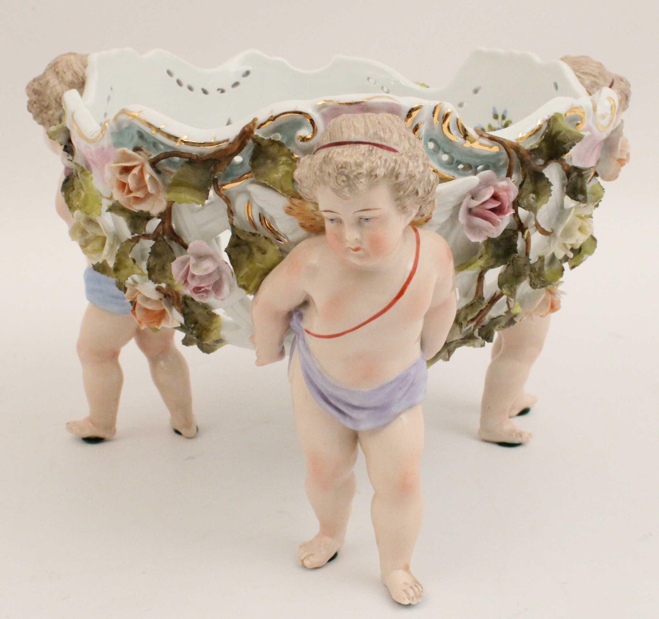 PAINTED GERMAN PORCELAIN BOWL
