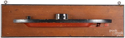 PAINTED HALF HULL MODEL OF THE