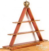 PAINTED HANGING SHELF, CA. 190