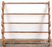 PAINTED HANGING TOWEL RACK, LA