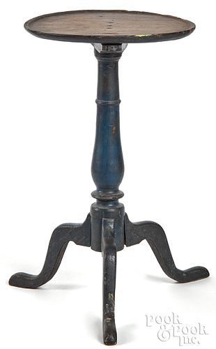 PAINTED HARD PINE CANDLESTAND, LATE