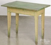PAINTED HARD PINE WORK TABLE,