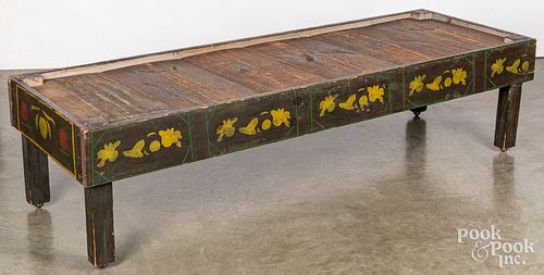 PAINTED HIRED MAN'S BED, 19TH