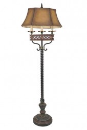 PAINTED IRON FLOOR LAMPthree l