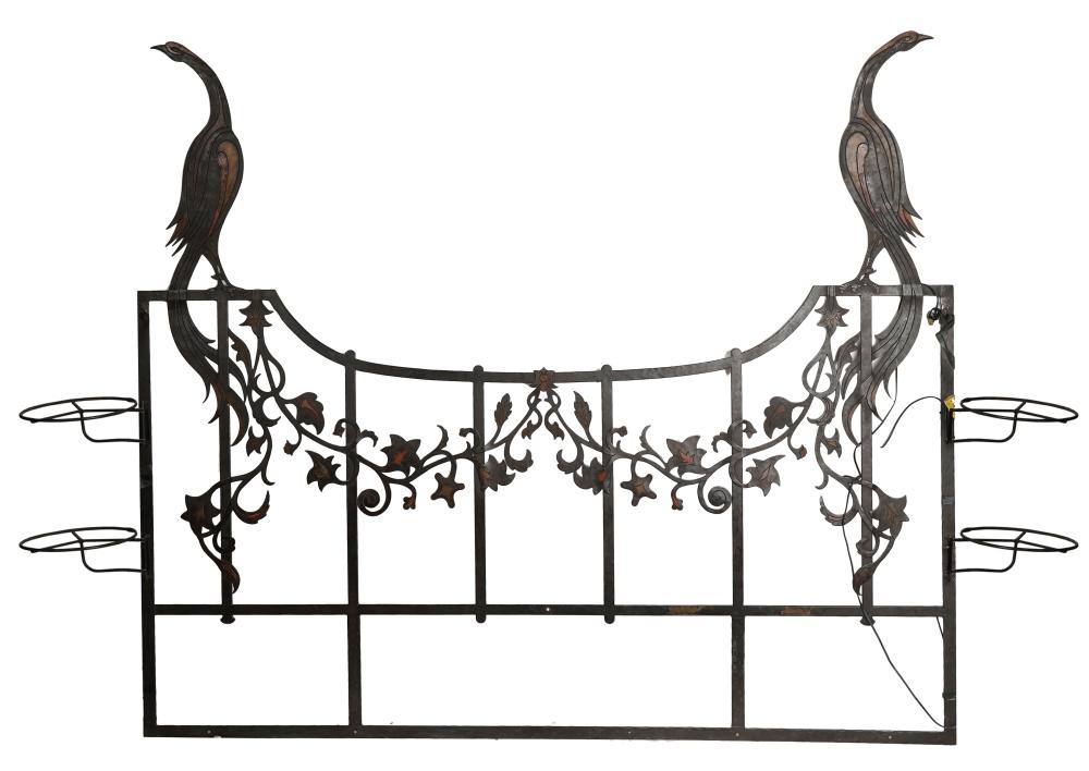 PAINTED IRON HEADBOARDmounted