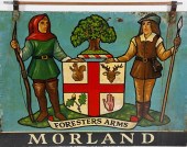 PAINTED IRON PUB SIGN, "FOREST