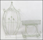 PAINTED IRON TRELLIS. Together