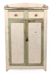 PAINTED JELLY CUPBOARD 19TH CE