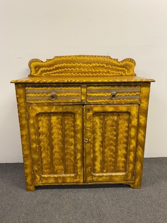 Painted jelly cupboard, circa