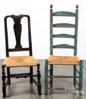 PAINTED LADDERBACK CHAIR AND Q