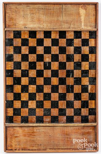 PAINTED MAPLE GAMEBOARD, EARLY 20TH