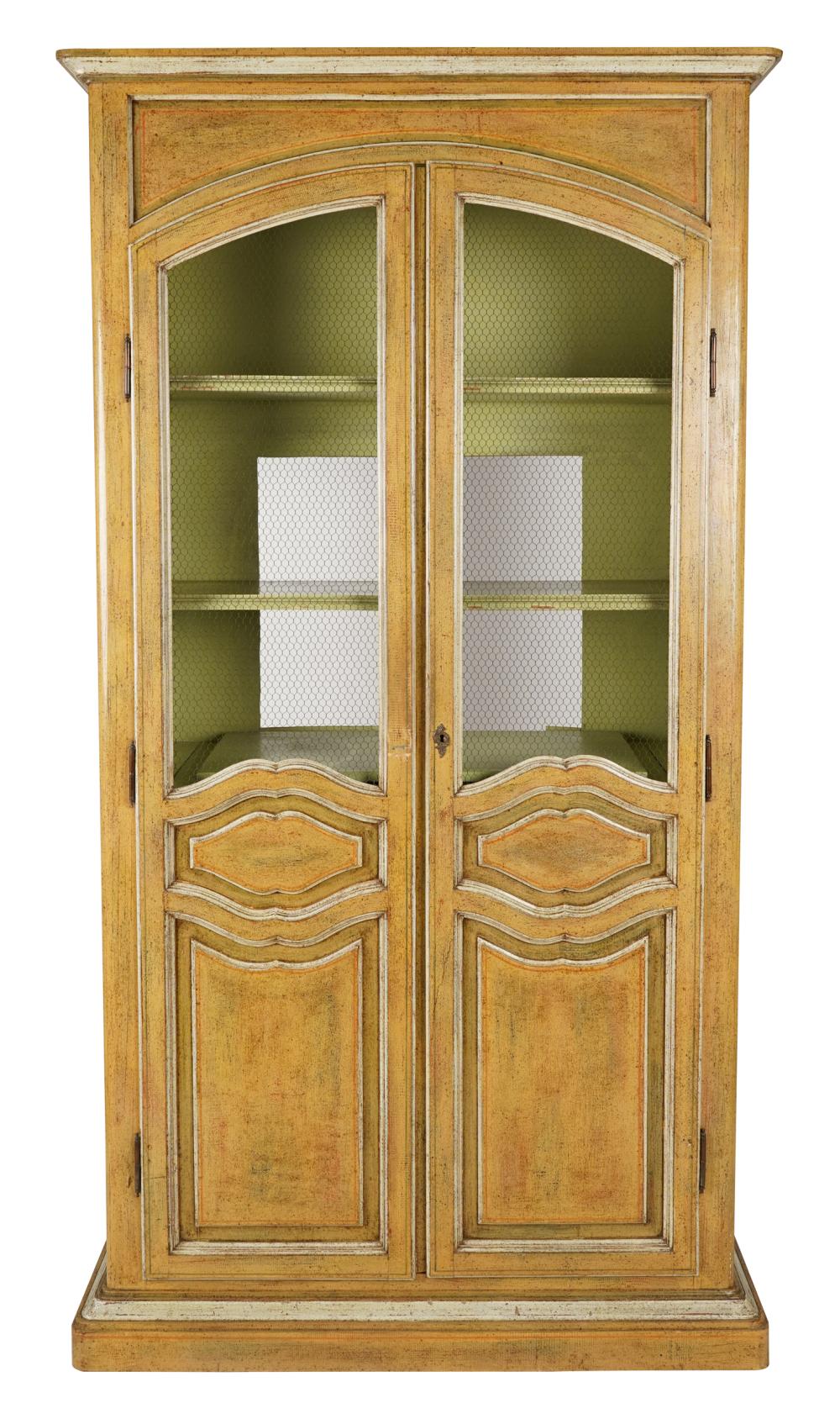 PAINTED MESH FRONT CABINETmodern;