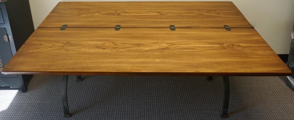 PAINTED METAL AND FRUITWOOD