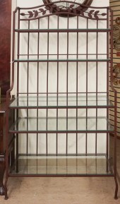 PAINTED METAL BAKER'S RACK WIT