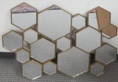 PAINTED METAL HEXAGONAL HANGIN