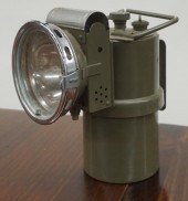 PAINTED METAL MINER'S LANTERN,