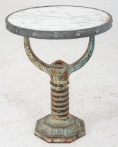 PAINTED METAL OCCASIONAL TABLE