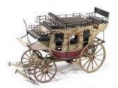 PAINTED METAL STAGECOACH SCALE