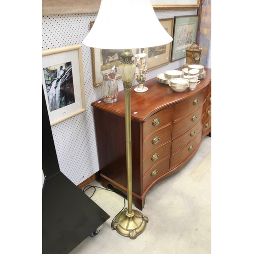 Painted metal standard lamp, approx