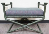 PAINTED METAL UPHOLSTERED WIND