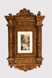 PAINTED MINIATURE IN AN ITALIA