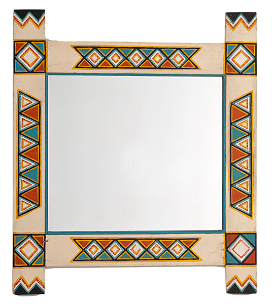 Painted Mirror from the Shiprock