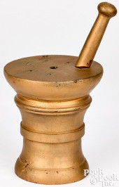 PAINTED MORTAR AND PESTLE APOT