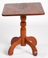 PAINTED OAK AND PINE CANDLESTA