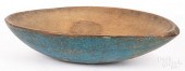 PAINTED OBLONG DOUGH BOWL, 19T