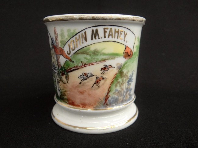 Painted occupational shaving mug