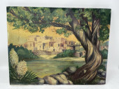 PAINTED OIL ON CANVAS, HOUSE W