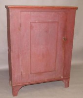PAINTED ONE DOOR CUPBOARDca. 1