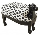PAINTED PANTHER FORM CUSHIONED