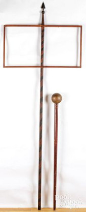 PAINTED PARADE SIGN HOLDER, 19