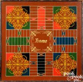 PAINTED PARCHEESI AND CHECKERS