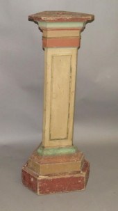 PAINTED PEDESTALca. 1880; mult