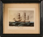 PAINTED PHOTOGRAPH OF A THREE-