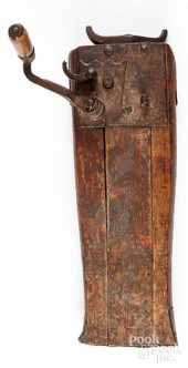 PAINTED PINE AND IRON CONESTOG
