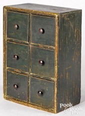 PAINTED PINE APOTHECARY CUPBOA